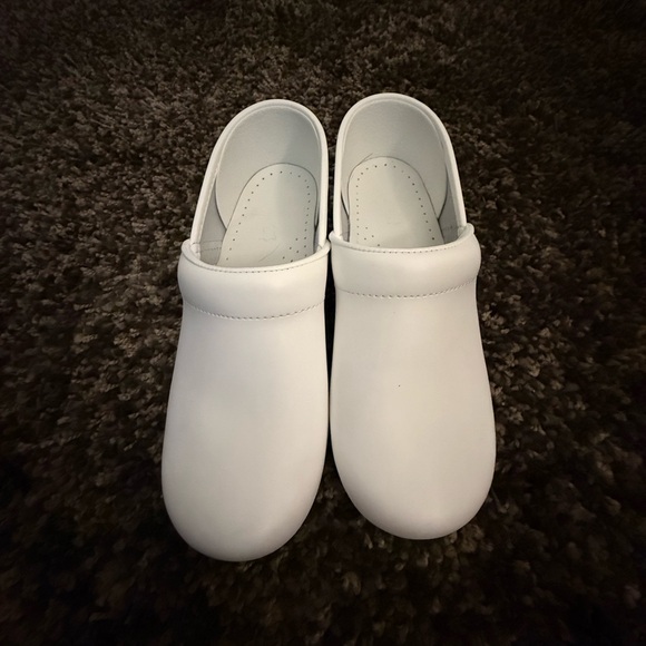Dansko White Slip-On Footwear,All Products : American Fashion Style Bags On Sale